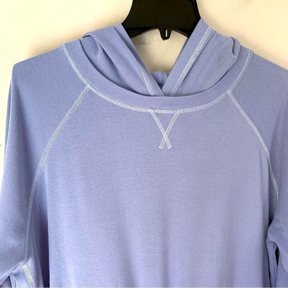 Eddie Bauer Woman’s pullover Blue Hoodie Sweat Shirt Size Large - Picture 2 of 9